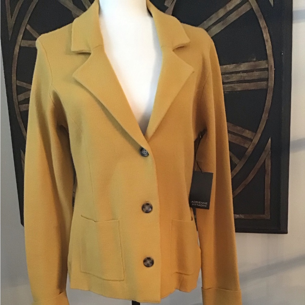 Adrienne Vittadini Sweater Blazer